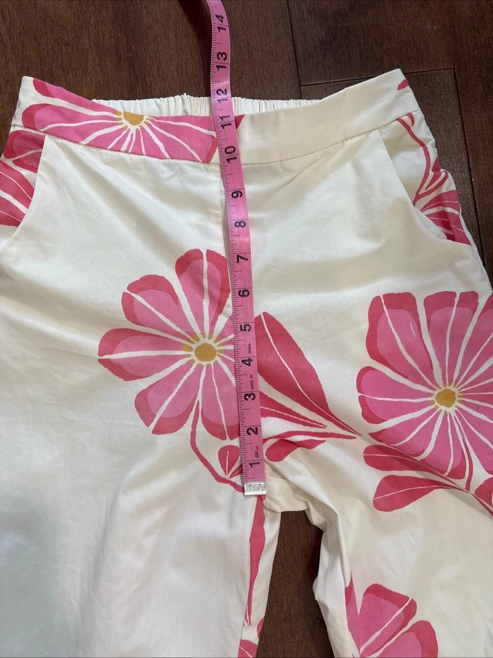 Zara Kids Girls Pink Floral Ruffle Top and Pants Set Size 11-12 Years